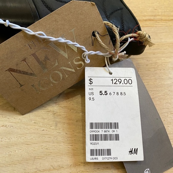 H&M black cowboy ankle boots NWT - Picture 6 of 6